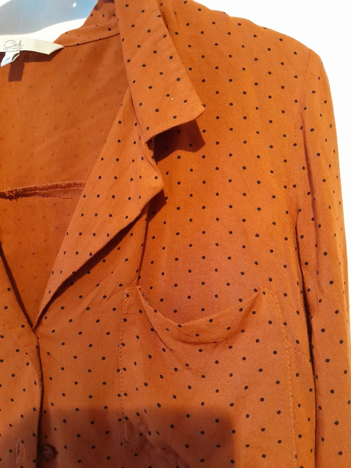 Roestkleurige blouse, Maat 36, Merk Clockhouse (C&A) – photo 2